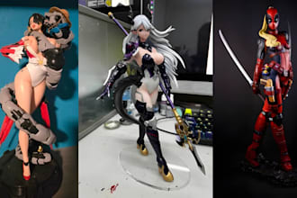 3d print and paint sexy nsfw characters model tabletop miniatures