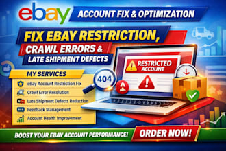 fix ebay restriction crawl errors late shipment defects feedback management