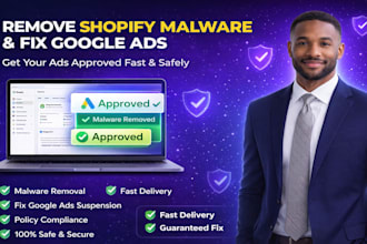 clean shopify malware, fix policy issues and get your google ads approved