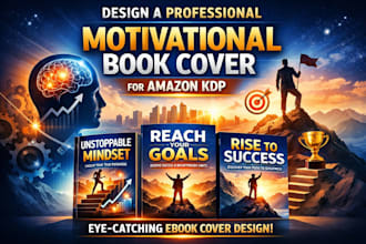 design a professional motivational book cover for amazon KDP