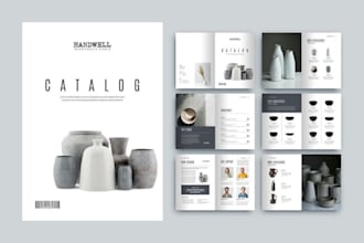 design marketing advertising agency product comparison catalog booklet