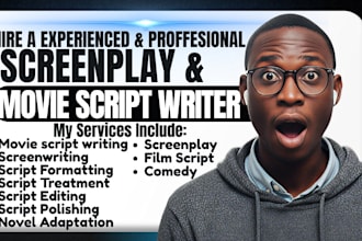 do movie script writing, screenwriting screenplay, film script writer, tv series