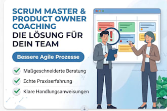 coach you in scrum master and product owner methods