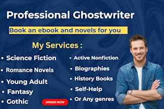 ghostwrite book an ebook and novels for you
