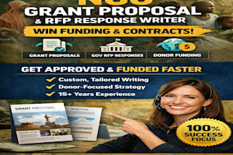 write ngo grant proposal small business grant writing rfp bid proposal response