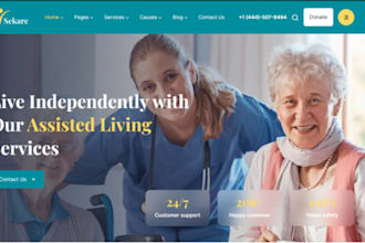 design wix seniorcare nursing website home caregiver website elder care website