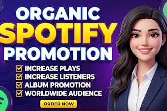 promote your spotify music and apple music to grow real listeners and downloads