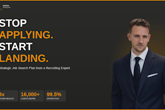 manage your entire job search for 30 days as your personal career strategist