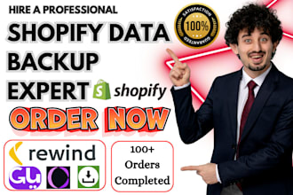 setup shopify data backup rewind filey storesafe gua talon