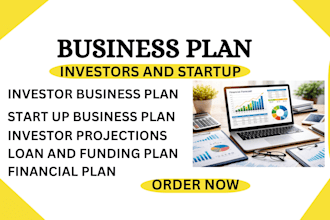 create business plan investor financial plan and funding projections