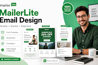 design reusable mailerlite email newsletter template for your brand