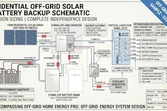 residential solar storage sizing off grid battery backup schematic draft