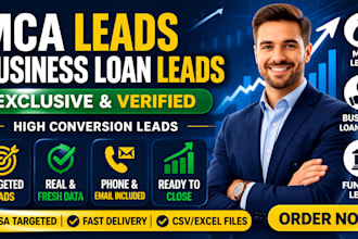 generate targeted exclusive mca leads and business loan leads that convert