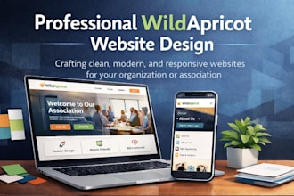 design wildapricot website with modern look