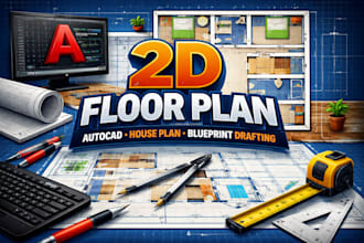 design 2d floor plan autocad house plan blueprint drafting