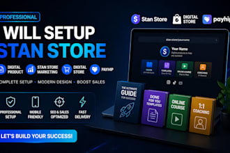 setup stan store digital product stan store marketing digital store payhip