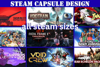 design steam game capsule art capsule art store steam header capsule game banner