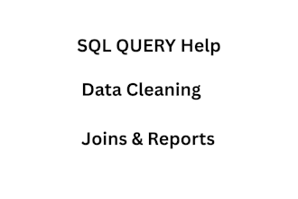 write sql queries and help with database tasks