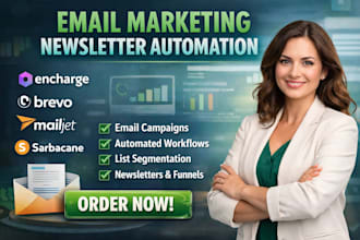 setup encharge brevo mailjet sarbacane email marketing newsletter automation