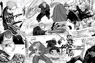 draw anime manga comic book illustration mangaka manga panel webtoon storyboard
