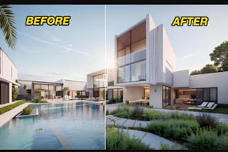 make ultral ai architectural render, ai interior design for real estate marketer