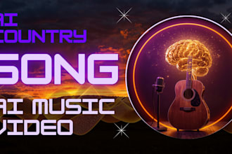 produce high quality ai country music song