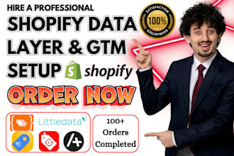 setup shopify data layer and GTM gropulse addingwell GTM kit littledata wixpa