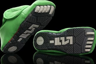 design 2d and 3d shoes, sneakers or footwear and create 3d footwear