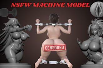 sculpt 3d nsfw character toy figure 3d nsfw female character model for 3d print