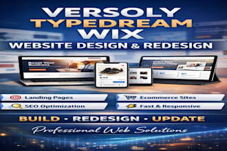 versoly typedream wix website design redesign update landing page ecommerce