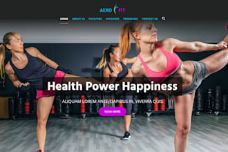 design automated medical website, gym website, health and fitness shopify store