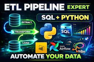 build etl data pipeline using sql and python