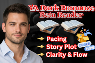 beta read your dark romance, sensitivity, ya romance novel