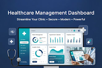 build a modern, powerful healthcare management dashboard app for your hospital