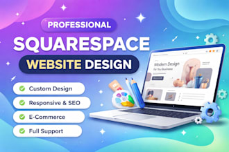 design and redesign a modern squarespace website