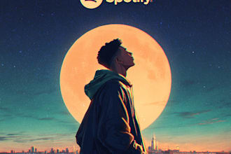 design professional hip hop rap album cover art or