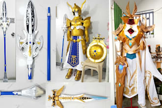 create custom cosplay armor eva foam template 3d helmet and costume