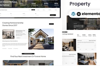 design real estate website for agents and agencies with listing and inquiry