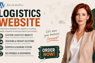 design logistics, trucking, freight, dispatch and transportation website