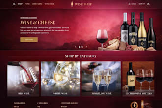 build wine shopify store wine website design liquor store beverage shopify setup