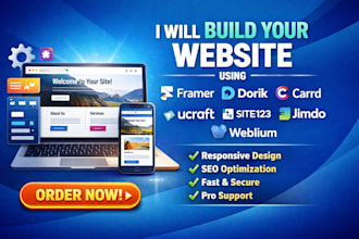 build wesite using framer dorik carrd ucraft siter io site123 jimdo weblium