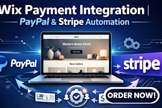integrate wix with paypal, stripe, and automate your payment processes