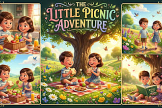 children story book illustration children story children story book illustration