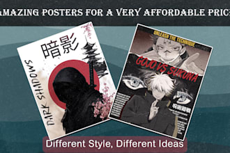 design a premium cinematic anime or custom movie poster
