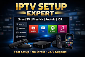 set up iptv on smart TV, firestick, android, and ios devices