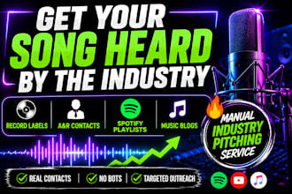 pitch your song to record labels, anr contacts, top leading playlists music blog