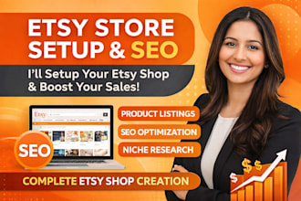 create esty store setup, esty shop, esty SEO listing