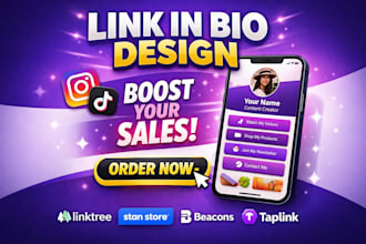 setup linktree, link in bio landing page, stanstore, linktree, taplink, beacons