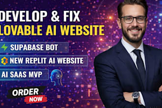 develop and fix lovable ai website supabase boit new replit ai website saas mvp