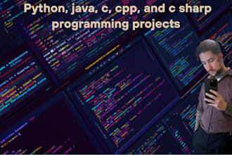 do your python, java, c, cpp, and c sharp programming projects
